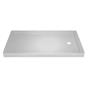 Classic 400 Shower Base, Single Threshold, Right Drain, White, 32-In. x 60-In.