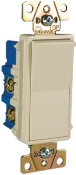 Pass & Seymour Radiant TM874LACC6 Paddle Switch, 120/277 VAC, Screw Mounting, Thermoplastic, Light Almond