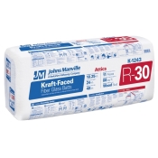 R30 10-1/4" x 24" Kraft Faced Fiberglass Insulation