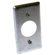 Raco 863 Handy Box Cover, 4-3/16 In L, 2-5/16 In W, Galvanized Steel, For 4 X 2 In Handy Boxes