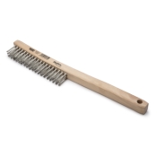 Stainless-Steel Wire Brush, 3 x 19-In
