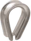 National Hardware N177-923 Rope Thimble, Cold Rolled Steel, Zinc Plated