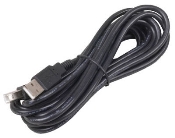 6', Black, USB - AB, 24/28 AWG, 2V Computer Cable