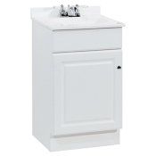 Richmond 18" Vanity in White Finish with Cultured Marble Top