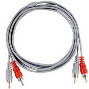 6', Shielded Stereo Audio Dubbing Cables, Dual RCA Plugs