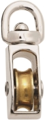 National Hardware N243-576 Swivel Single Pulley, 25 lb Weight Capacity, 3/16 in Rope