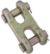 National Hardware N282-145 Double Clevis Link, 1/2 In, 11300 Lb, Forged Steel, Yellow Chromate