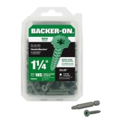 Backer-On #10 x 1-1/4-in Zinc-Plated Star-Drive Interior Cement Board Screws