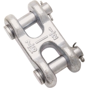 National Hardware N240-895 Double Clevis Link, 1/2 In, 9200 Lb, Forged Steel, Zinc Plated