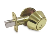 Deadbolt Single Cylinder Truguard G3, Polished Brass