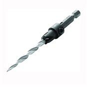 IRWIN 1882784 Countersink Drill Bit, 2-1/2 in L Flute, 1/4 in Dia Shank