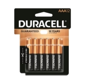 Duracell Alkaline Battery, AAA, Manganese Dioxide, 1.5 V 