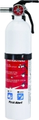 Rechargeable Fire Extinguisher, White, 2 lb Capacity, 5-B:C Fire Class 