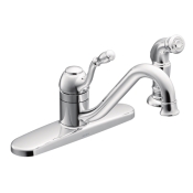 Lindley Single Handle Kitchen Faucet With Side Sprayer, Chrome