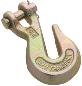 National Hardware N282-079 Clevis Grab Hook, 6600 lb Working Load Limit, 3/8 in, Steel, Yellow Chrome