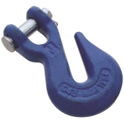 National Hardware N282-053 Clevis Grab Hook, 7/16 In Opening, Bag, 7200 Lb Working, Forged Steel, Blue
