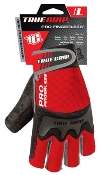 True Grip, Pro Fingerless Gloves, Knuckle Protection, Large