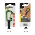 SlideLock Key Ring Aluminum, Olive
