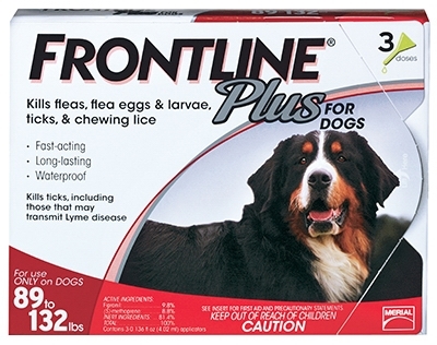 frontline large dog 3 pack