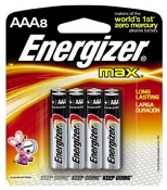 AAA Alkaline Batteries, 8 Pack