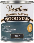Premium Fast Dry Wood Stain, Worn Navy, 1 Quart