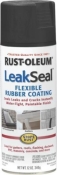 LeakSeal Flexible Rubber Coating, Black