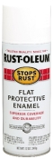 Stops Rust Protective Enamel Spray Flat White
