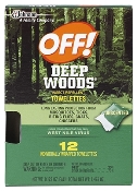 OFF! Deep Woods Insect Repellent Towelettes, 12 CT