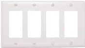 White Nylon 4 Gang Decorator Plate