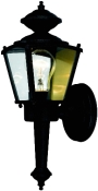 1 Light Textured Black Coach Lantern Outdoor Wall Fixture