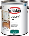 Interior Flat Ceiling Paint, Whte, 1 Gallon