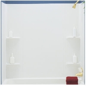 Vista 5 Piece Tub Surround - White