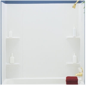 Vista 5 Piece Tub Surround White, Vesuvia 5 Piece Bathtub Wall Set