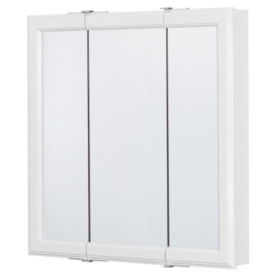 Shop 24 Tri View Medicine Cabinet In White Finish At Mccoy S