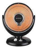 Parabolic Electric Heater, 2728 Btu, 120 V, Black 