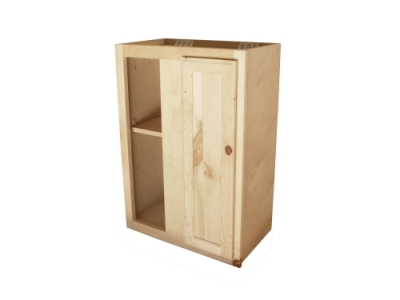 36 Unfinished Pine Blind Wall Cabinet, Unfinished Wall Cabinet