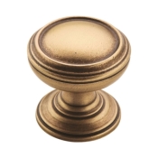 Amerock BP55342GB Cabinet Knob, 1-1/4 in Projection, Zinc, Gilded Bronze