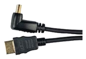 6', Black, HDMI Right Angle Connector
