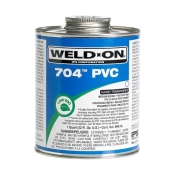 WELD-ON 704 Series 12123 PVC Cement, Liquid, Clear, 1 Quart
