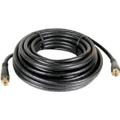 25-Ft. Black RG6 Coaxial Cable With "F" Connectors 