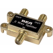 2 Way, Coaxial Cable Splitter, Gold Plated