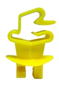 Wrap Around T-Post Claw Insulator Yellow - 25 Pack