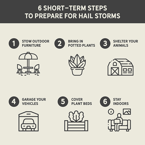 6 Short-Term Steps to Prepare for Hail Storms