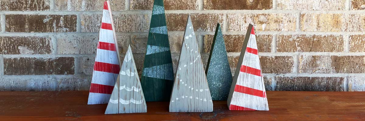 DIY Wooden Christmas Trees