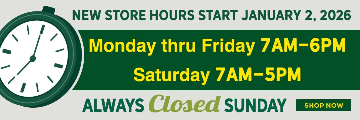 New Store Hours