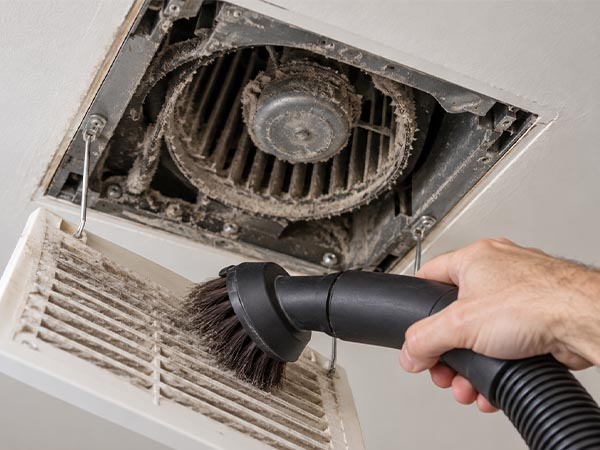 dirty bathroom fan