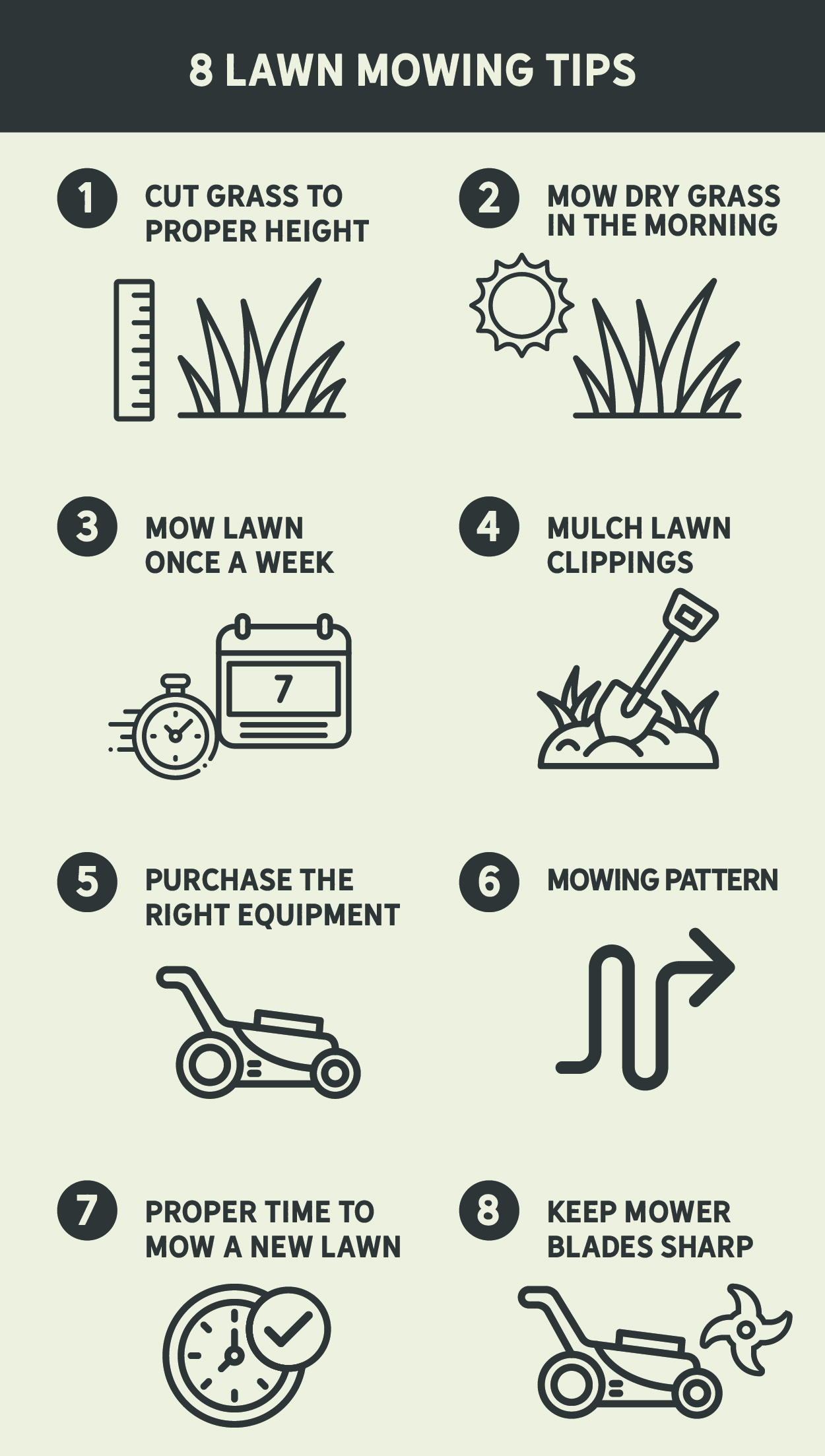 8 Lawn Mowing Tips