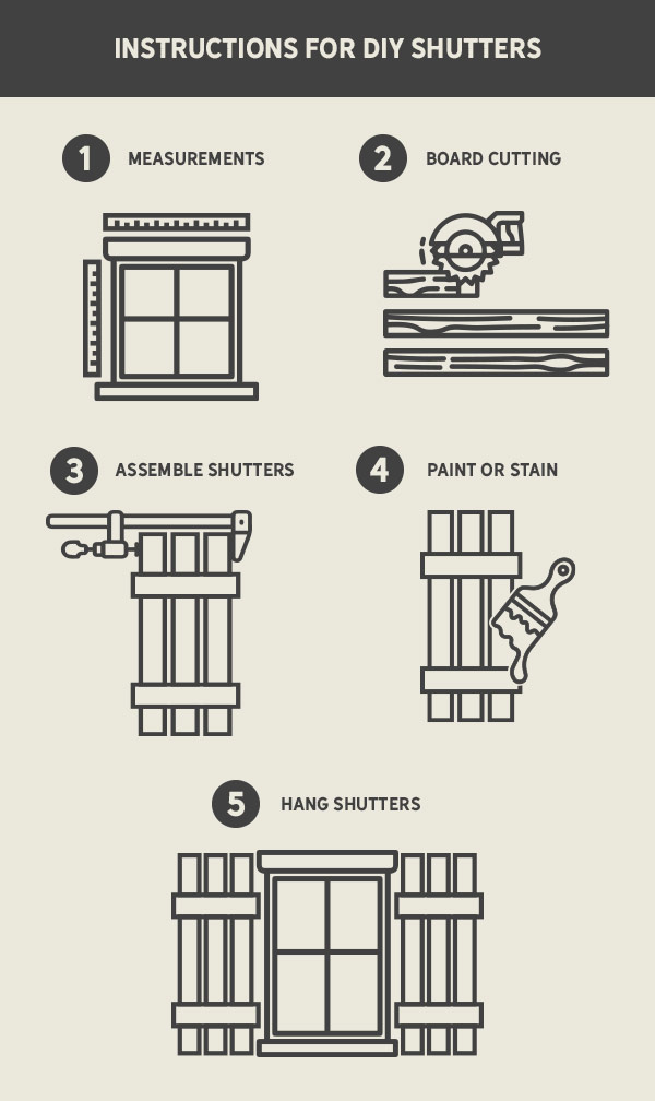DIY Shutters Instructions