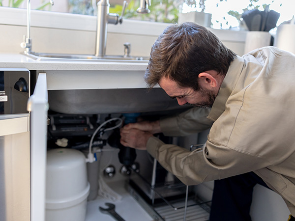 Check sinks for leaks