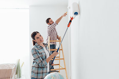 Painting can be an easy project to update the interior of your home.